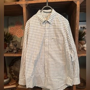 Izod Vintage button down.White/blue with button down collar.SZ L Great Condition